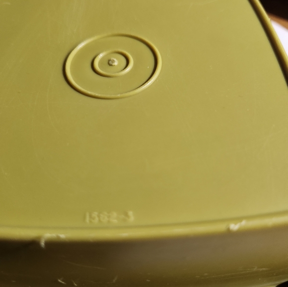 Vintage Tupperware Pickle Dipper Strainer Keeper Avocado Green #1560 Pickles - Picture 10 of 10